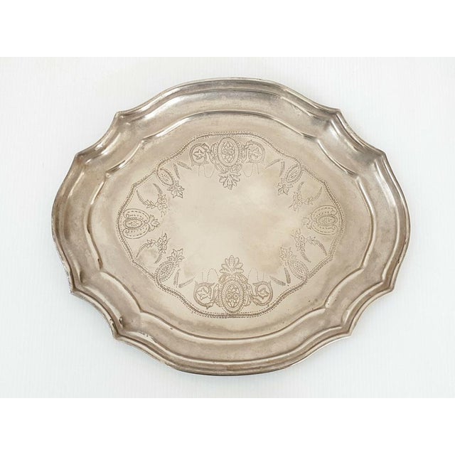 Metal Vintage Coffee Service in Silver-Plated Metal, 1930s-1940s, Set of 3 For Sale - Image 7 of 10