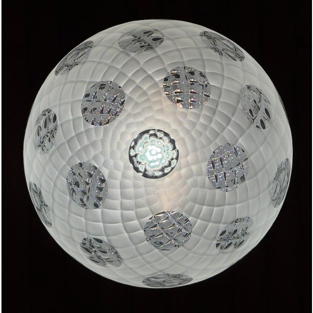 Vintage Murano Sphere Ball Pendant Lamp, 1950s For Sale - Image 8 of 14