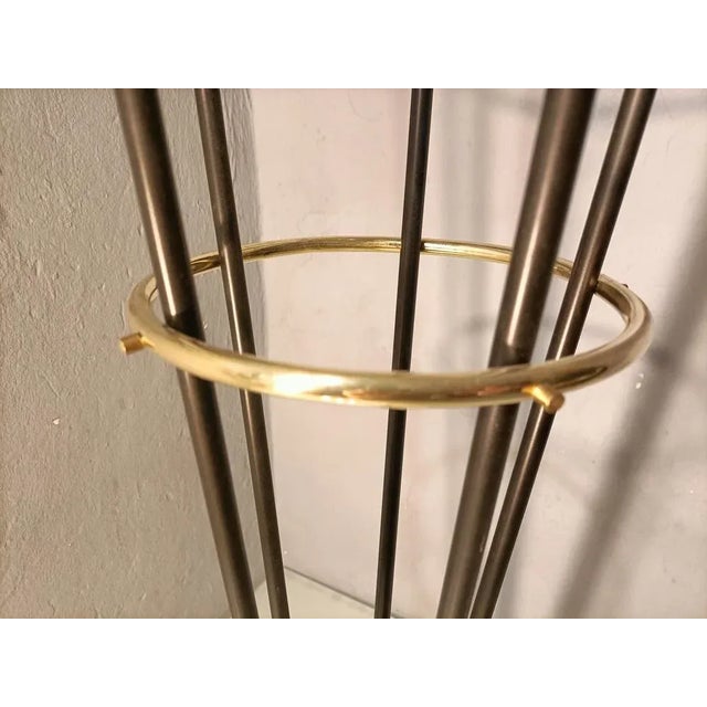 1980s Iron, Brass & Marble Alberello Floor Lamp from Stilnovo For Sale - Image 5 of 18