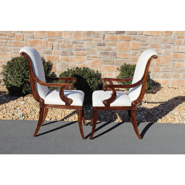 Theodore Alexander Theodore Alexander Gabrielle Mahogany Dining Room Chairs—Set of 8 For Sale - Image 4 of 18