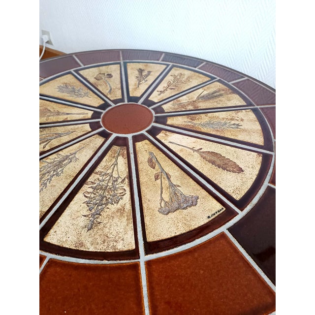 Ceramic Herbier Coffee Table by Roger Capron, 1960 For Sale - Image 7 of 13