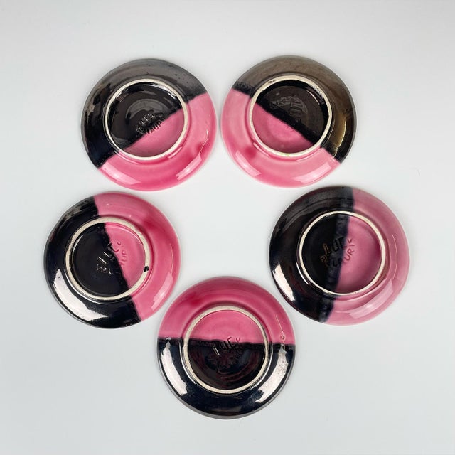 Ceramic Coffee Set Luc from Vallauris, 1950s, Set of 12 For Sale - Image 9 of 12