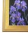 Lavender Purple Floral Botanical Garden Irises Oil Painting Including the Antiqued Gold Wood Frame For Sale - Image 4 of 6
