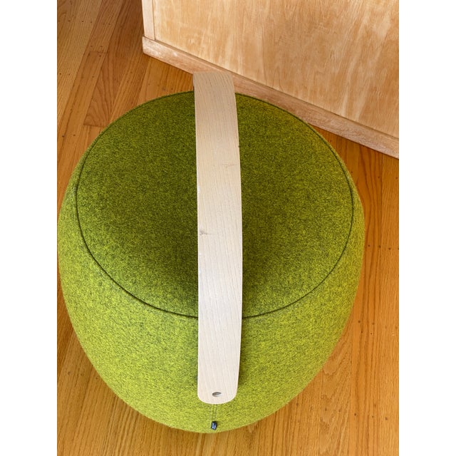 Olive Offecct Carry on Pouf Ottoman For Sale - Image 8 of 11