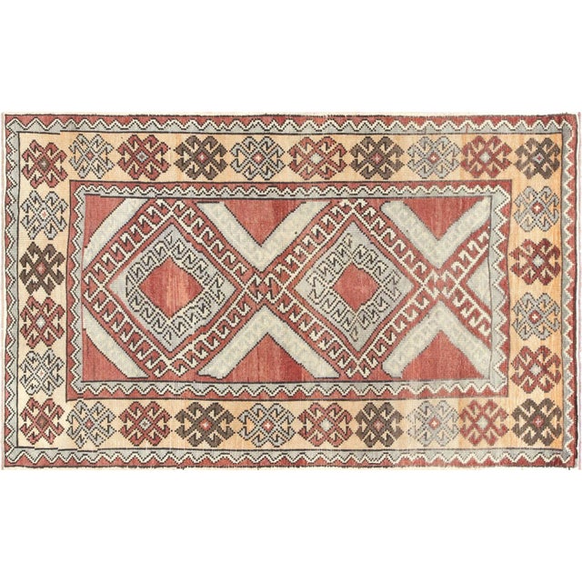 Textile 1960s Turkish Oushak Rug For Sale - Image 7 of 7