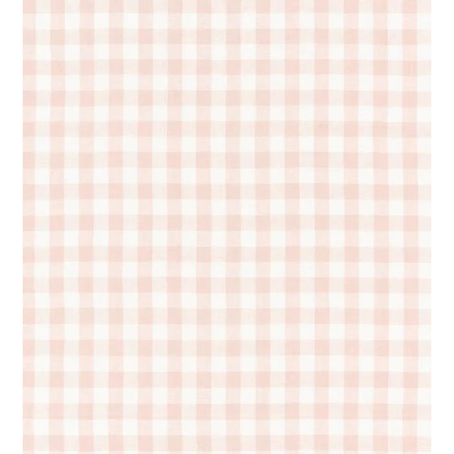 Sample - The House of Scalamandré Swedish Linen Check Fabric, Blush For Sale