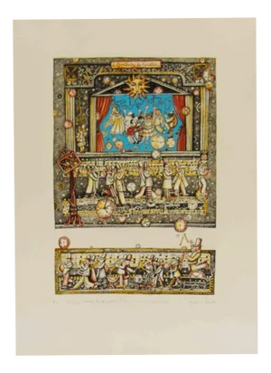 Cynthia Segato, Il Gran Teatro dei burattini, Engraving, 2000s