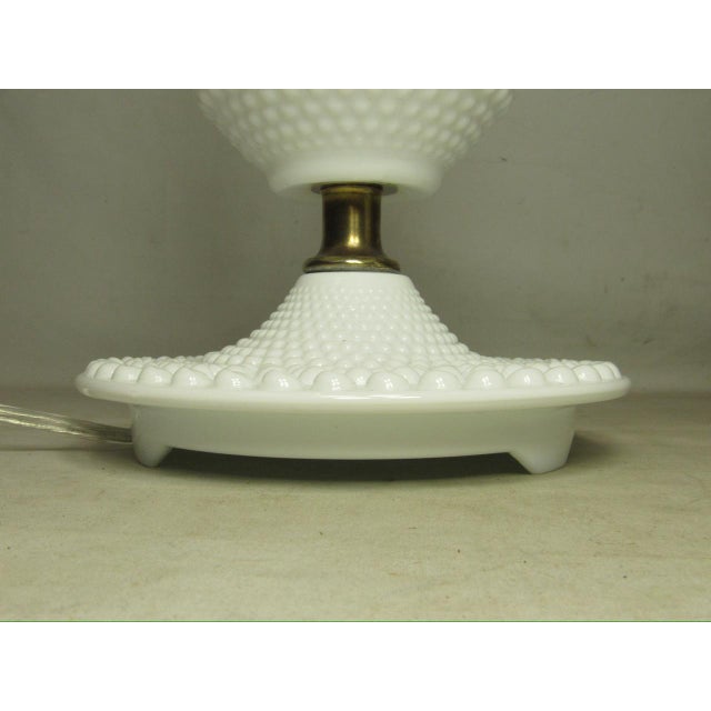 1950s Pair of Hobnail Milk Glass Lamps For Sale - Image 15 of 15