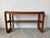 Mid-Century Modern 1970s Mid-Century Modern Hodges Mersman Oak & Smoked Glass Console Sofa Table For Sale - Image 3 of 11