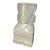 Vintage Heavy Carved Marble Figural Bookend Geometric Face Sculpture 8 Inch For Sale