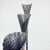 Hand Forged Iron Candelabra Set of 3 (100-120cm) Antique Copper Finish Hammered Stem with Calla Lily Cups For Sale - Image 6 of 10