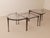 Metal Brutalist Wrought Bronze and Crystal Glass Coffee Table by Lothar Klute, 2001, Set of 3 For Sale - Image 7 of 12