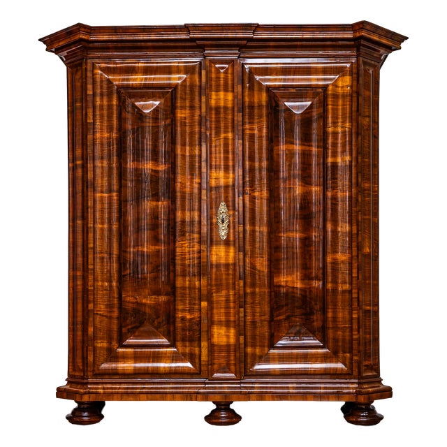 Baroque Serpentine Armoire, 1800s For Sale