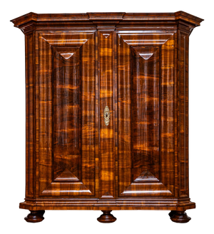 Baroque Serpentine Armoire, 1800s