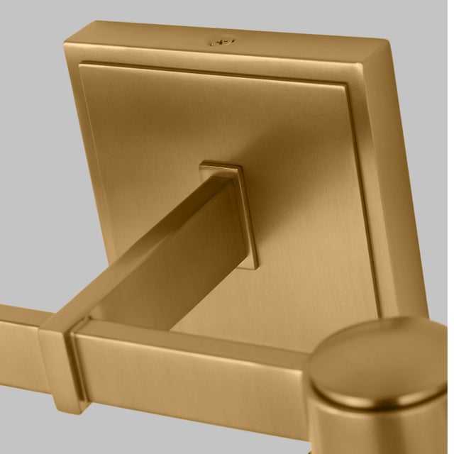 Chapman & Myers by Visual Comfort Studio Alessa 4-Light Bath Vanity Sconce in Burnished Brass For Sale In Greenville, SC - Image 6 of 7