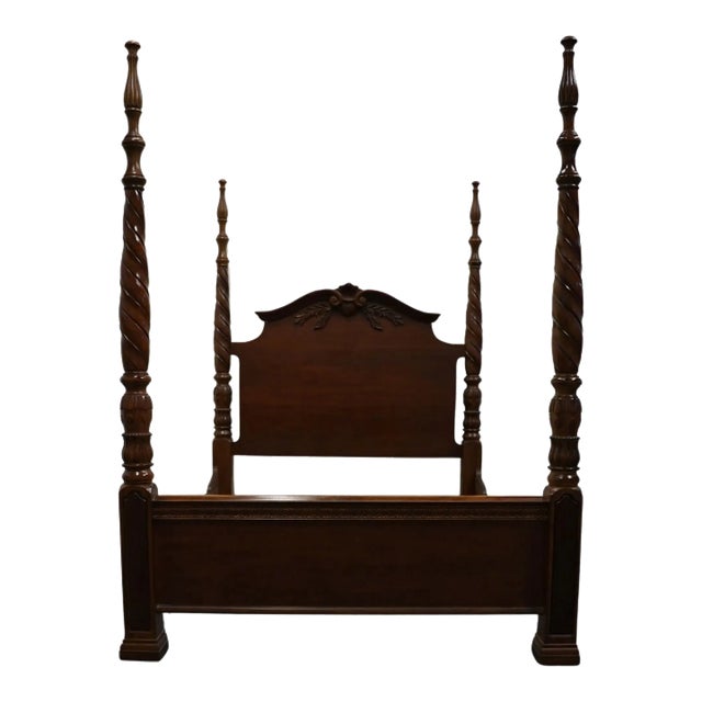 Thomasville Impressions Trafalgar Square Collection Contemporary Traditional Queen Size Four Poster Bed 36511-475 For Sale