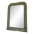 Large Antique French Louis Philippe Mirror – Green and Gold, Late 19th Century For Sale