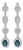 5.15ctt Oval Emerald & Diamond Drop Necklace 18-Karat White Gold, Pair For Sale