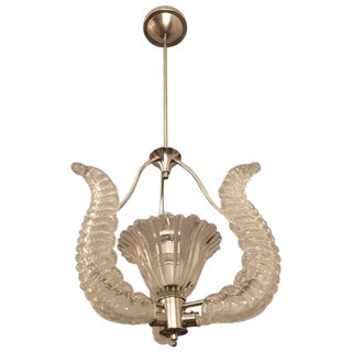 Mid-Century Barovier and Toso Chandelier For Sale
