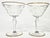 Vintage Art Nouveau Cut Crystal Art Nouveau Champagne Coupes - a Pair For Sale - Image 9 of 11