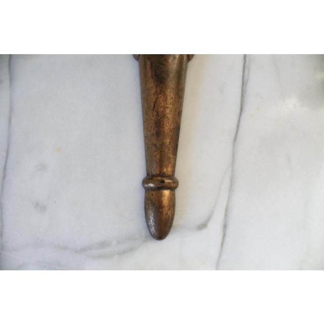 Brass Vintage Brass Plated Door Knocker For Sale - Image 8 of 8