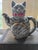 1960s Mid-Century Japanese Ceramic Tabby Cat Figural Teapot For Sale - Image 5 of 9