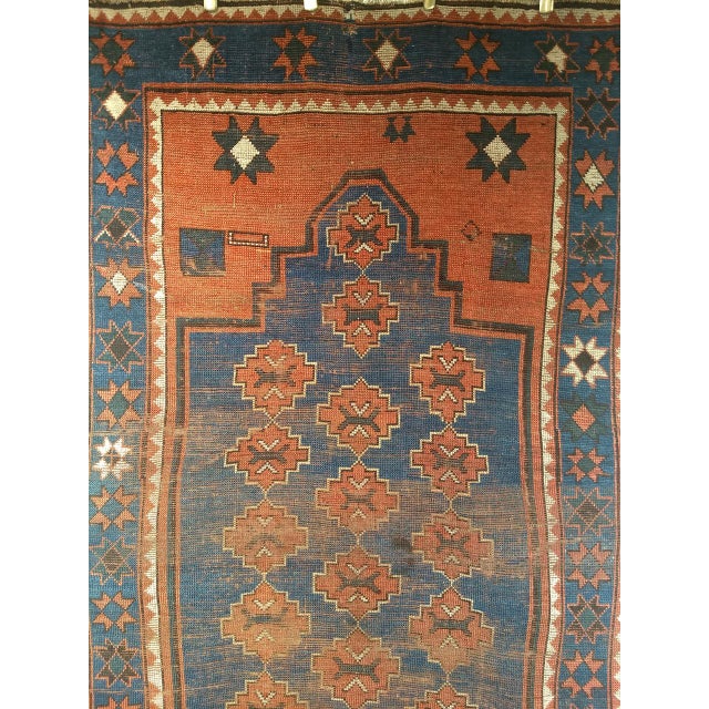 Antique Caucasian Kazak Bordjalou Rug, Hand-Knotted Wool, Late 1800s, 4' x 6' For Sale - Image 18 of 18