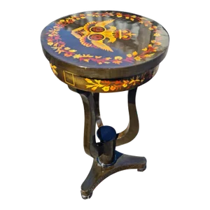 French Style Lyre-Shaped , Petite Coffee Side Table/ Desk