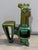 A gorgeous vintage piece from Judith Nador for Zsolnay in an eye-popping iridescent green. Talk a about a pop of color...