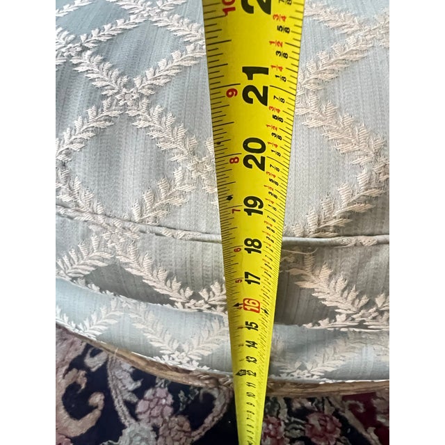 Ivory Pair of Early 1990s Era Paint Decorated French Louis XV Bergere Chairs For Sale - Image 8 of 12