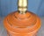 1960s Large Orange Dimensional Ceramic & Brass Mid Century Table Lamp For Sale - Image 11 of 18