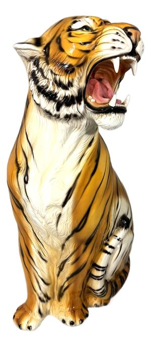 Large Ceramic Tiger, Italy, 1970s