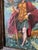 Grand Tour Style Italian Oil on Wood Painting of Mercury Later Figurative Frame For Sale - Image 12 of 12