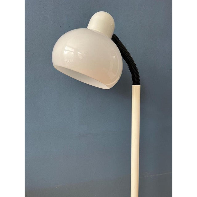 Plastic Mid-Century Space Age White Mushroom Floor Lamp from Hala Zeist For Sale - Image 7 of 11