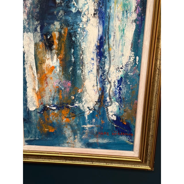 Karl Höglund, Waiter, 1960s, Oil Painting on Panel, Framed For Sale - Image 6 of 14