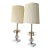 Vintage Marble & Hobnail Glass Vanity Table Lamps, a Pair For Sale