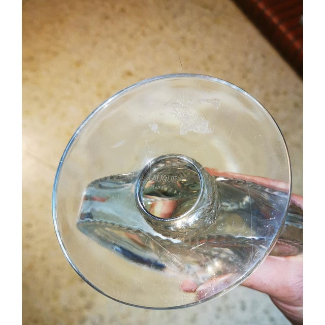 Malmaison Candleholder in Molded-Pressed White Glass by Marc Lalique for Lalique France, 1950 For Sale - Image 3 of 5