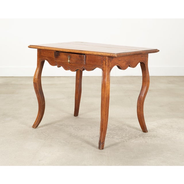 18th Century Country French Provincial Walnut Writing Desk For Sale - Image 4 of 18