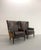 Animal Skin Vintage Bernhardt Leather and Cowhide Wingback Chairs - Pair For Sale - Image 7 of 8