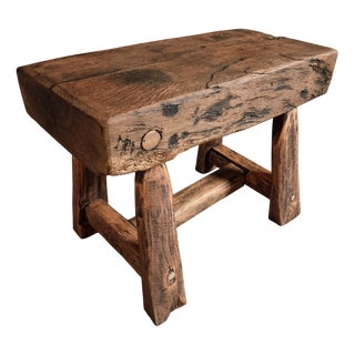 French Bench in Oak For Sale