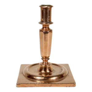 Antique 17th Century Dutch or English Hollowed Bronze Candlestick/Candleholder