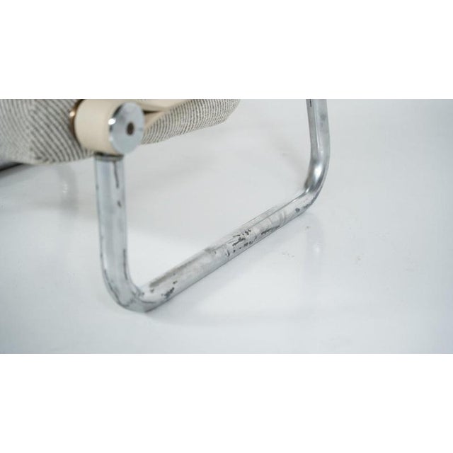 Upholstered Tubular Chrome Lounge Chairs, Italy, 1960s, Set of 2 For Sale - Image 4 of 14
