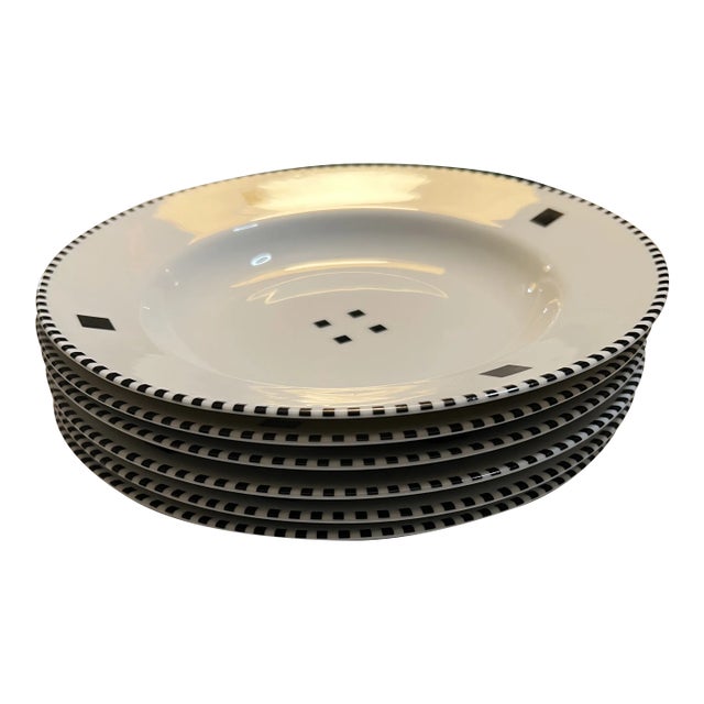 1980s Gwathmey Siegel for Swid Powell Rimmed Soup Bowl For Sale