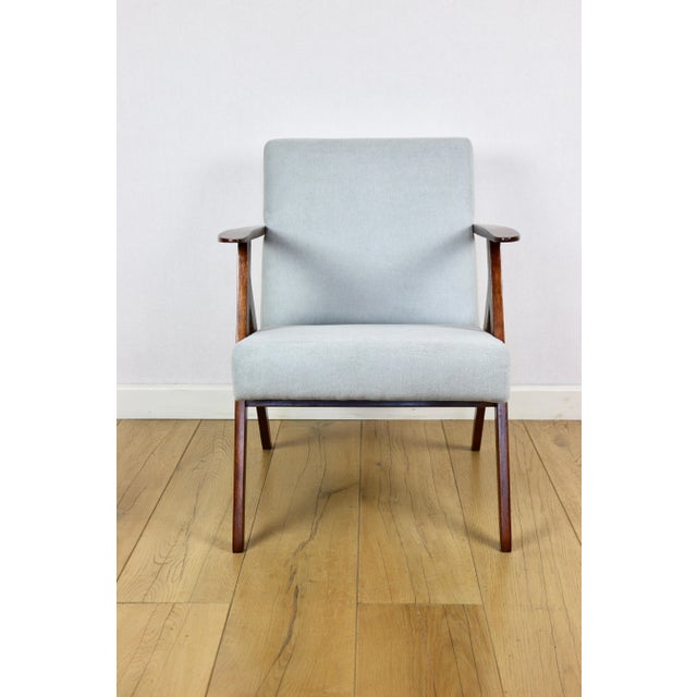 1970s Vintage Like Var Armchair in Blue Turquoise, 1970s For Sale - Image 5 of 12