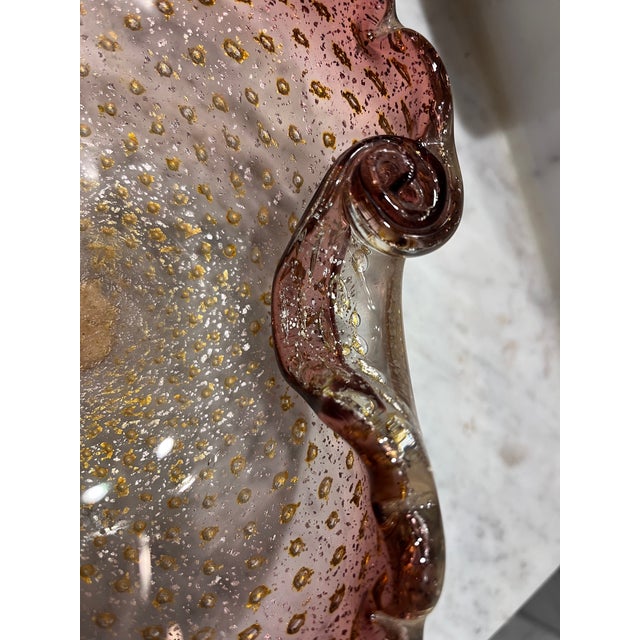 Mid 20th Century Italian Murano MCM Bullicante Catchall Bowl For Sale - Image 5 of 9