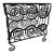 1970's Pewter Scroll Magazine Rack For Sale