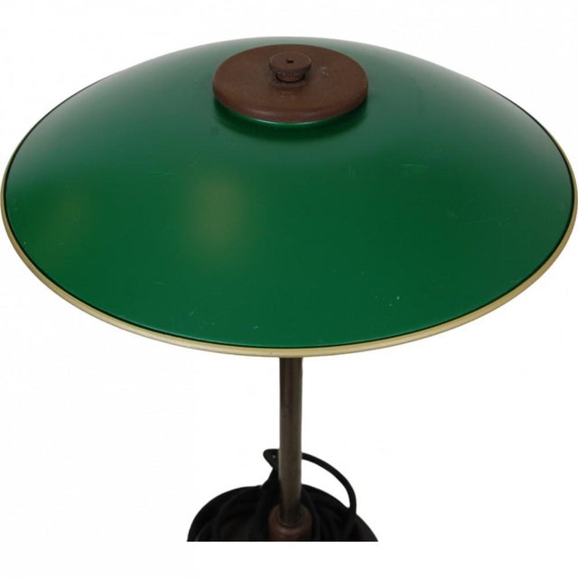Ph3/2 with Green Shades and Browned Brass by Poul Henningsen, 1940s For Sale - Image 4 of 18