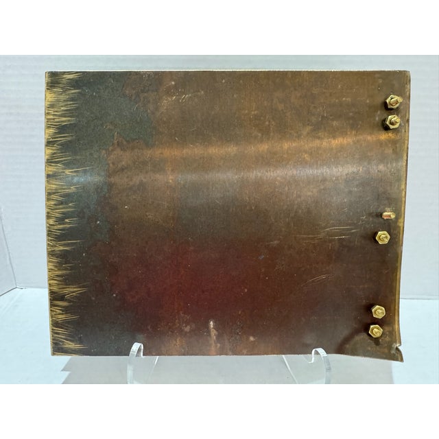 Mid 20th Century Artist Book Signed 4/8 Original Prints & Poetry Brass Cover Sarah Lawrence College 1998 For Sale - Image 5 of 18