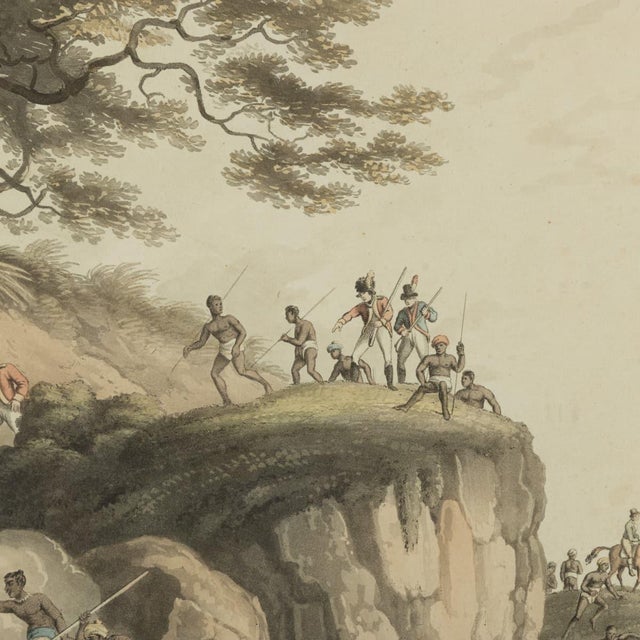 Edward Orme, Hunting Wolves in Their Dens, 1806, Engraving For Sale - Image 7 of 18