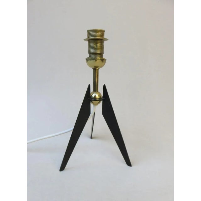 Austrian Tripod Brass Table Lamp, 1950s For Sale - Image 16 of 18